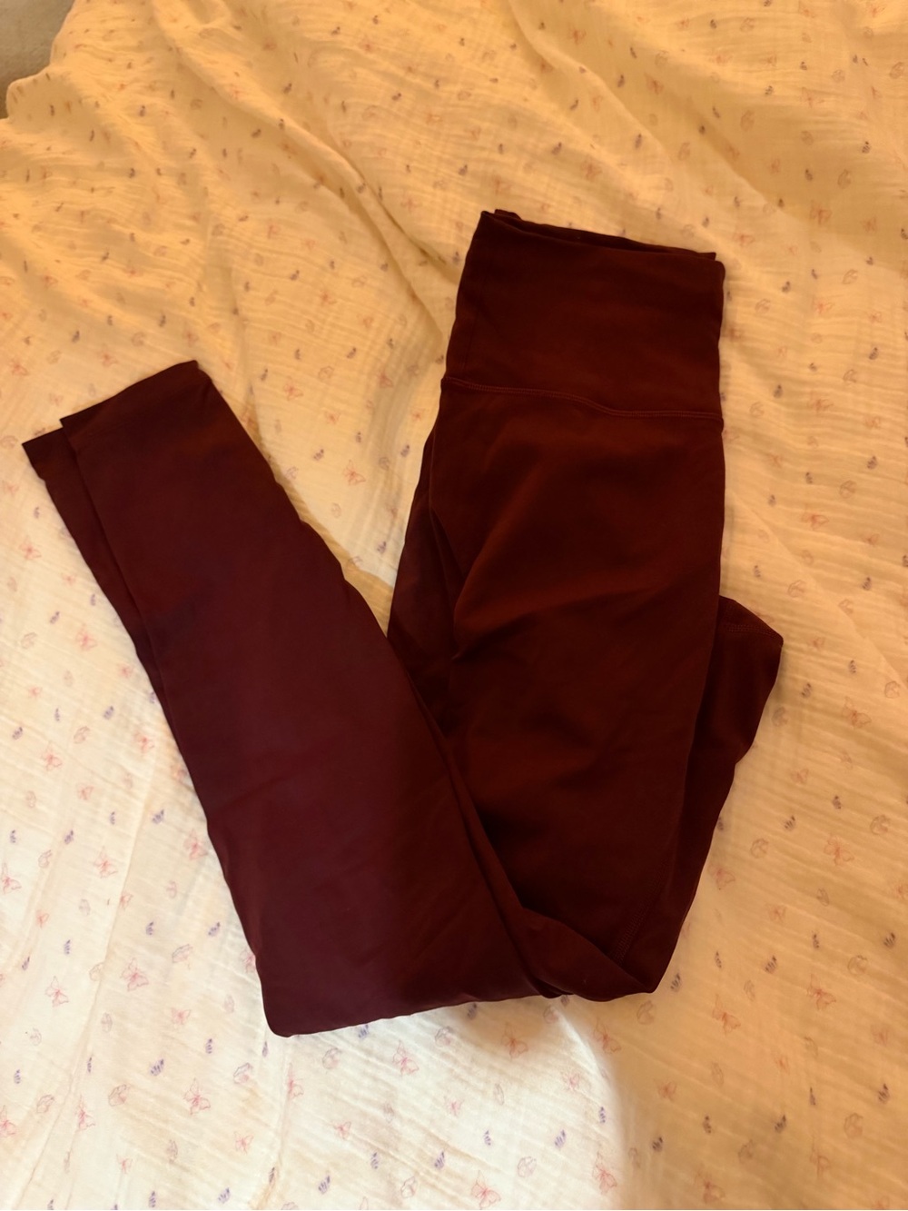 Lululemon 28” Maroon Athletic Leggings